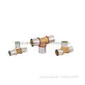 Ce Approved Copper Brass Compression Tube Plumbing Pipe Fitting